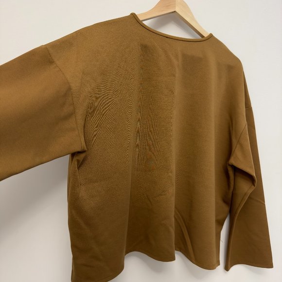 Eileen Fisher 3X Flex Ponte Box-Top Long Sleeve Shirt - Picture 12 of 15